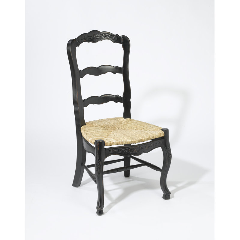 Chisem Ladder Back Side Chair, Black