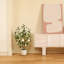 Adcock 4ft Artificial Camellia Tree with 9 inch White Planter, Tall Fake Camellia Trees with Flowers-196072127