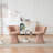 Upholstered  360° Swivel Barrel Accent Chair-581338882
