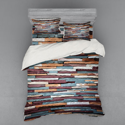 Urban Rustic Striped Duvet Cover