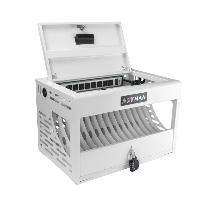 Station de charge pour 16 ordinateurs portables / tablettes, Blanc