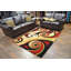 Tapis zone bourgogne/beige Cossey
