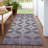 Machine Washable Indoor/Outdoor Lockway ACN2423 Geometric Rug-768325738
