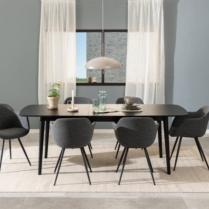 McGuffey Extendable Dining Table, Black