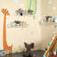 Étagère à livres pour chambre de bébé - Ensemble de 3 tablettes murales flottantes en bois massif pour livres de bébé, jouets et décorations (blanc et bois naturel)