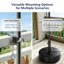 180cm X 130cm Rectangular Balcony Parasol-1754651144