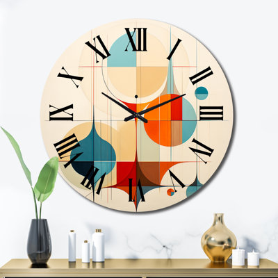 Horloge murale Mid-Century Minimal