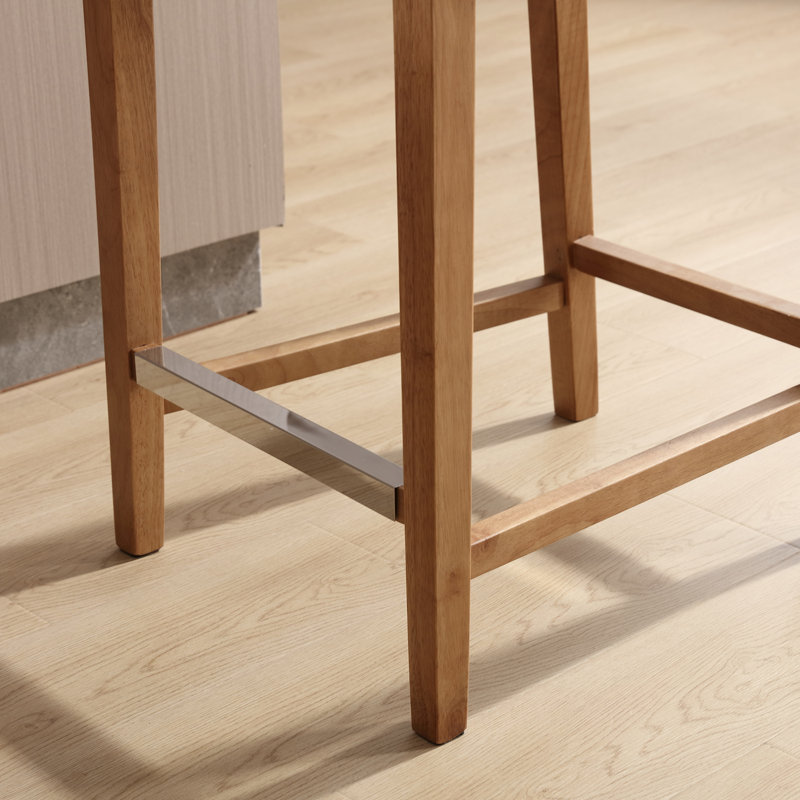 Tabouret de comptoir rembourré Alayha, Gris