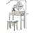 Makeup Vanity Table and Stool Set-730711212