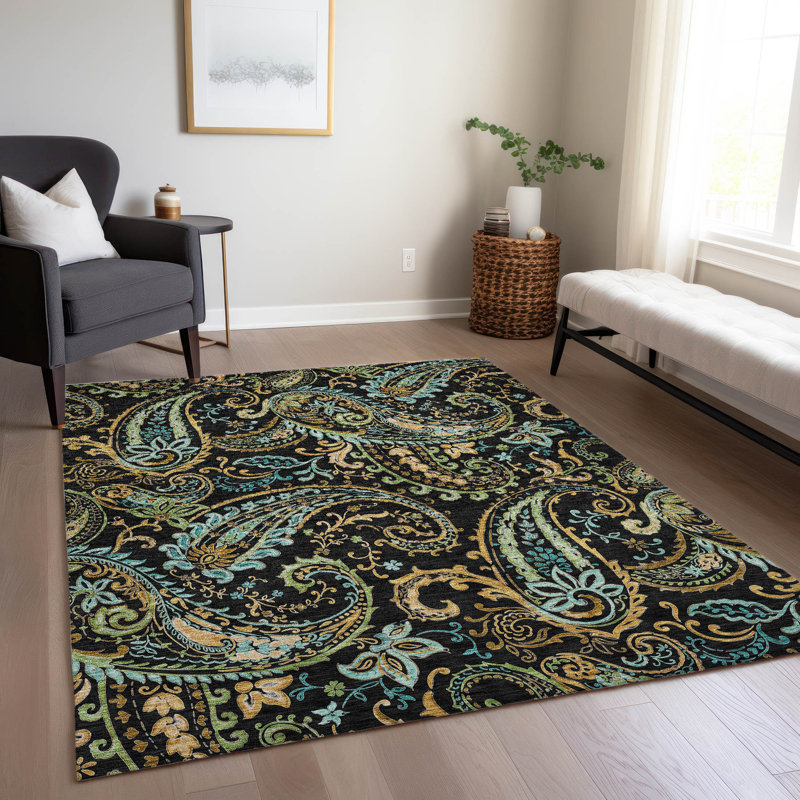 Tapis intérieur / extérieur Kinslee, Rectangle 8 pi x 10 pi