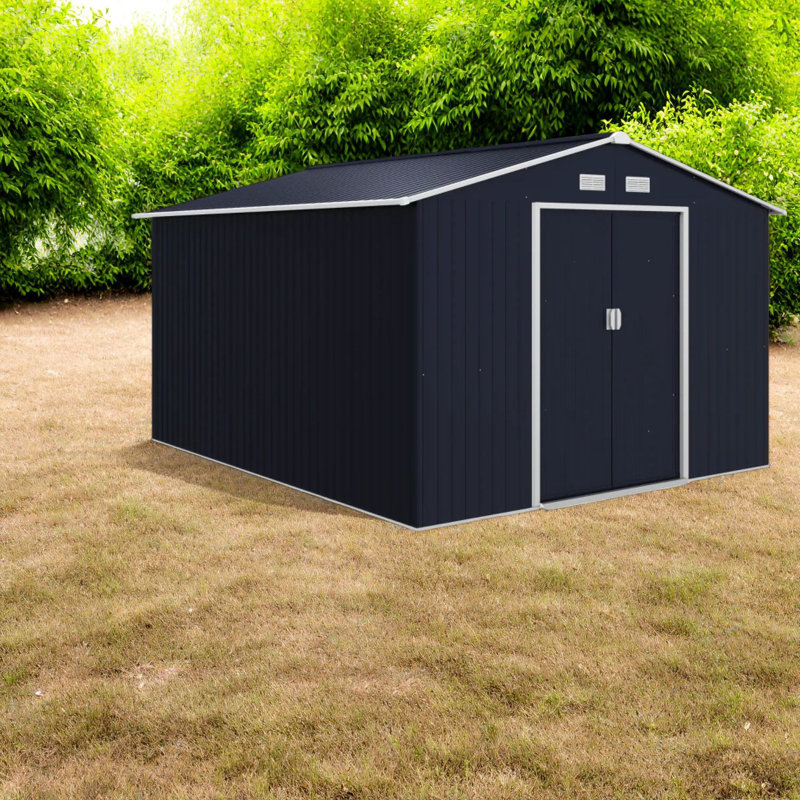 Remises en acier durable, rangement spacieux, solution extérieure moderne