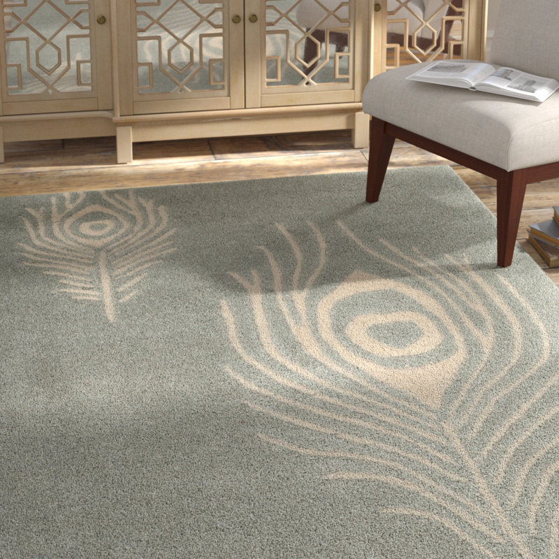 Tapis en laine et viscose touffeté à la main Nonia, Rectangle 7 pi 6 po x 9 pi 6 po