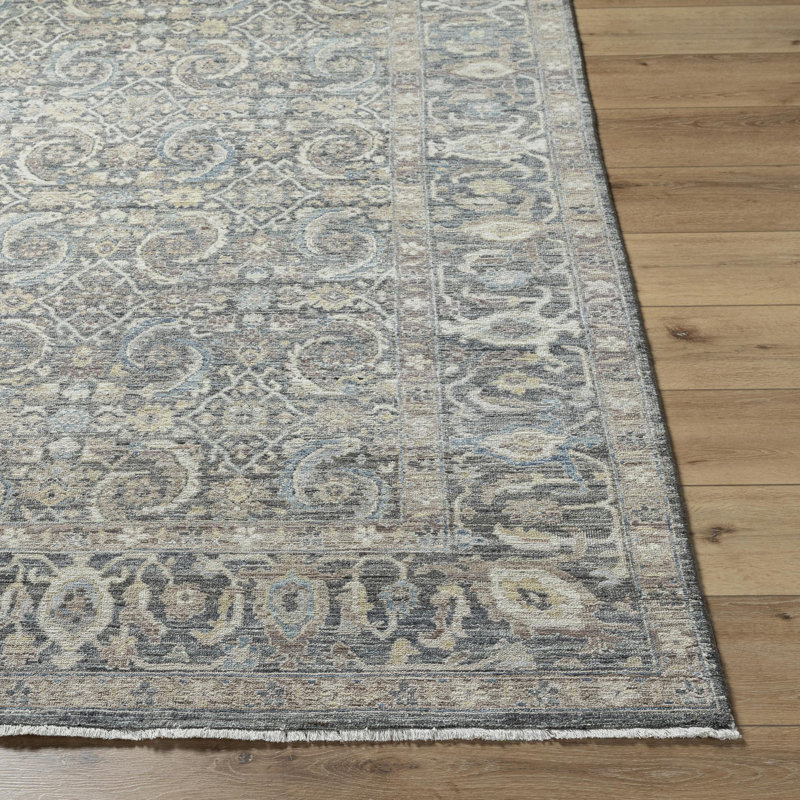 Rectangle Khorasan Wool Area Rug, Rectangle 2' x 3'