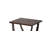 Black Nickel End Table with Bottom Shelf
