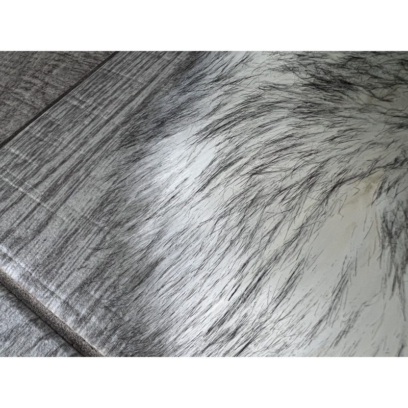 Mar Vista Faux Sheepskin Indoor Rug, Round 4'6" x 4'6"