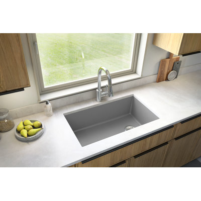 Karran Undermount Quartz Composite 31-3/4'' X 19-1/4'' Single Bowl Kitchen Sink