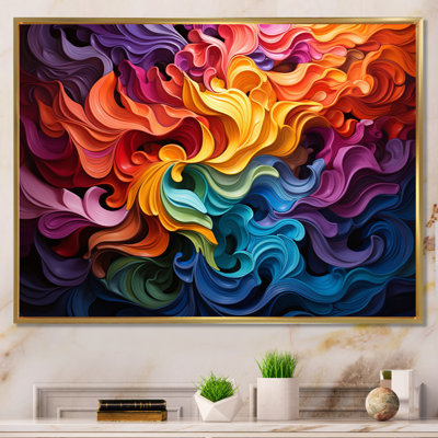 Opt Art Vibrant Illusions II - Op Art Framed Wall Art