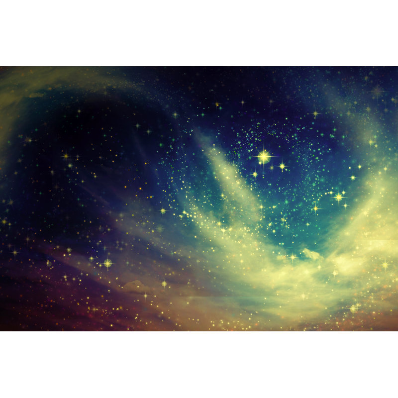 Night Sky With Stars by Swkunst - Wrapped Canvas Print, 30cm H x 46cm W