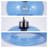 9 Inch Single Head Blue Bubble Glass Circular Restaurant Pendant Light