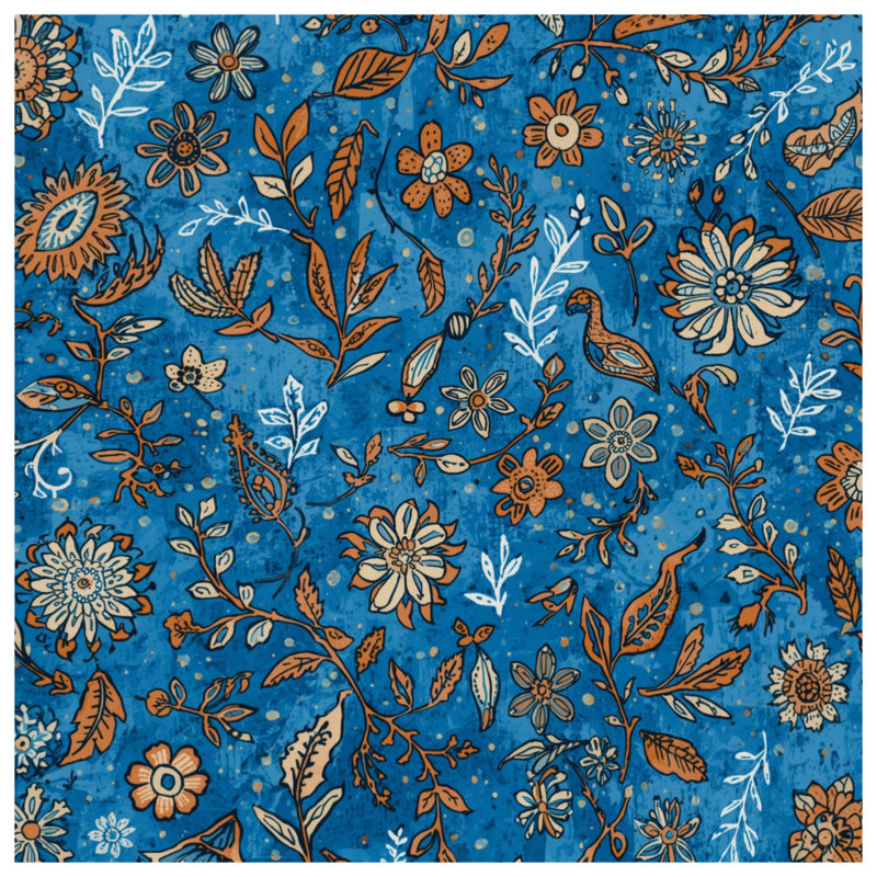 Tapis de bain Floral, 34 po L x 21 po L