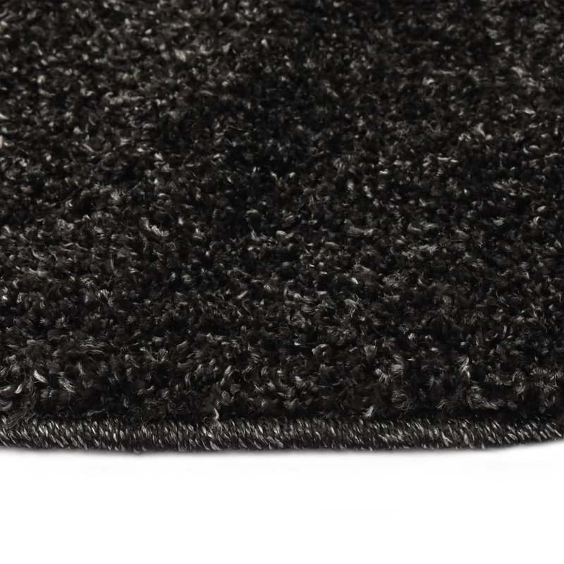 Round Haun Solid Colour Area Rug, Round 67cm