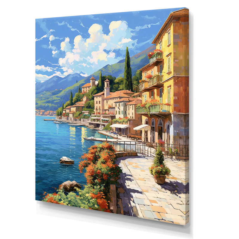 La Dolce Italian Beachside II - Italie, reproduction sur toile encadrée, H 40 po x l 30 po, Toile tendue, Sans cadre