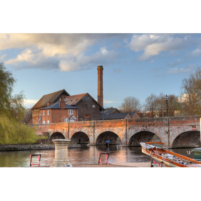 Shaundrel Saw Mill And Foot Bridge - Wrapped Canvas Print