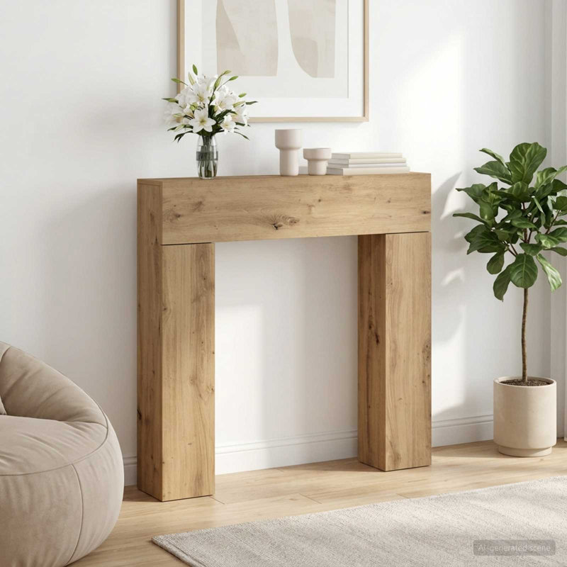 Fireplace Mantel, Artisan Oak