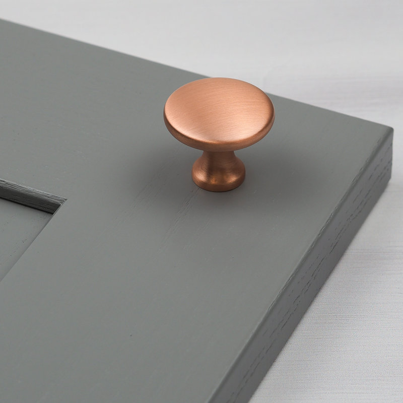 30mm Satin Copper Round Knob