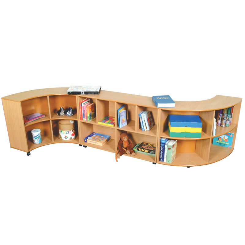 70cm H x 117.5cm W Corner Bookcase