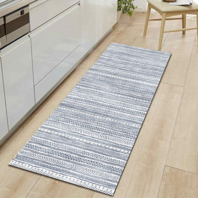 Rug Branch Azura 5' x 8' (5'3" x 7'7") Blue/Navy Boho Indoor Area Rug, Contemporary, Low Pile, Stain-Resistant Carpet - Living Room, Bedroom, Dining Room, and Kitchen