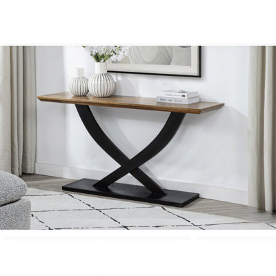Console de 63 po de long avec tiroirs et tablette pour le vestibule