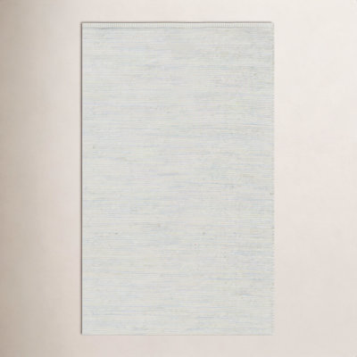 Dallis Green Ivory Handmade Cotton Rug