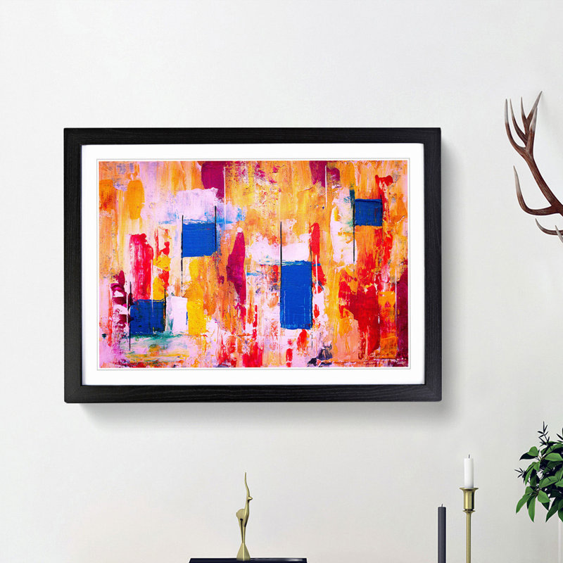 Abstract Vol.391 by S.Johnson - Framed Print, 62cm H x 87cm W x 2cm D, Black Framed