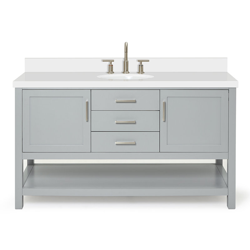 Bayhill 61'' W Single Vanity, Gray