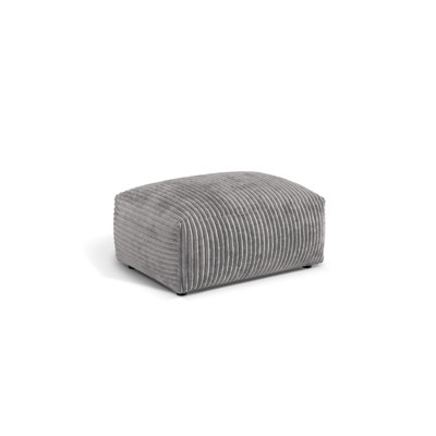 Carlens 65cm Wide Solid Colour Pouffe Ottoman