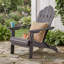Chaise Adirondack pliable en bois d'acacia avec siège à lattes, accoudoirs droits et dossier incliné pour terrasse-2002453237