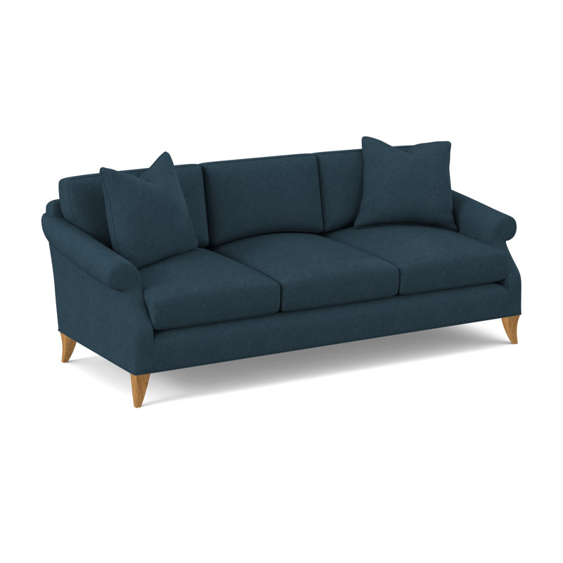Turner Upholstered 86'' Sofa, Amber, Margaret Lagoon Polyester Blend