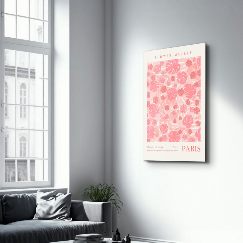 Peinture murale élégante en verre trempé 18,1 po x 28,3 po | 100% verre trempé, épaisseur: 0,16 pouce | Imprimé UV pour des couleurs éclatantes et une durabilité | Parfait pour la décoration intérieure et l'esthétique moderne