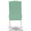 Cet ensemble de salle à manger 5 pièces comprend une table ovale en bois avec feuille papillon et 4 chaises rembourrées en similicuir pour étang, blanc lin-421326286-471855434-471855478