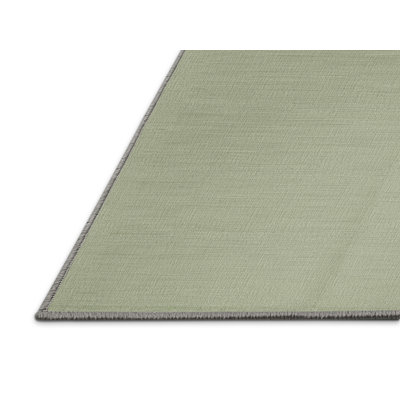 Machine Washable Solid Brown Area Rug