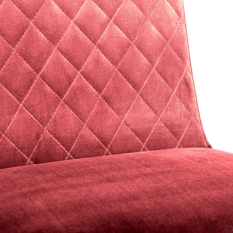 Chaise de salle à manger moderne en velours - ensemble de 2