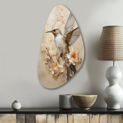 Décoration murale Denain - Colibri forme irrégulière en métal