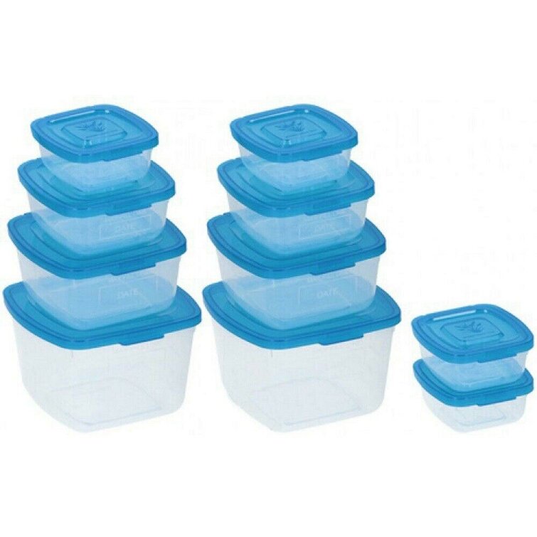 10 Pack Plastic Food Containers For With Lids