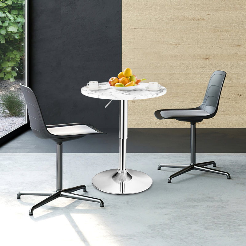 Mcnatt Round Dining Table with Steel Base