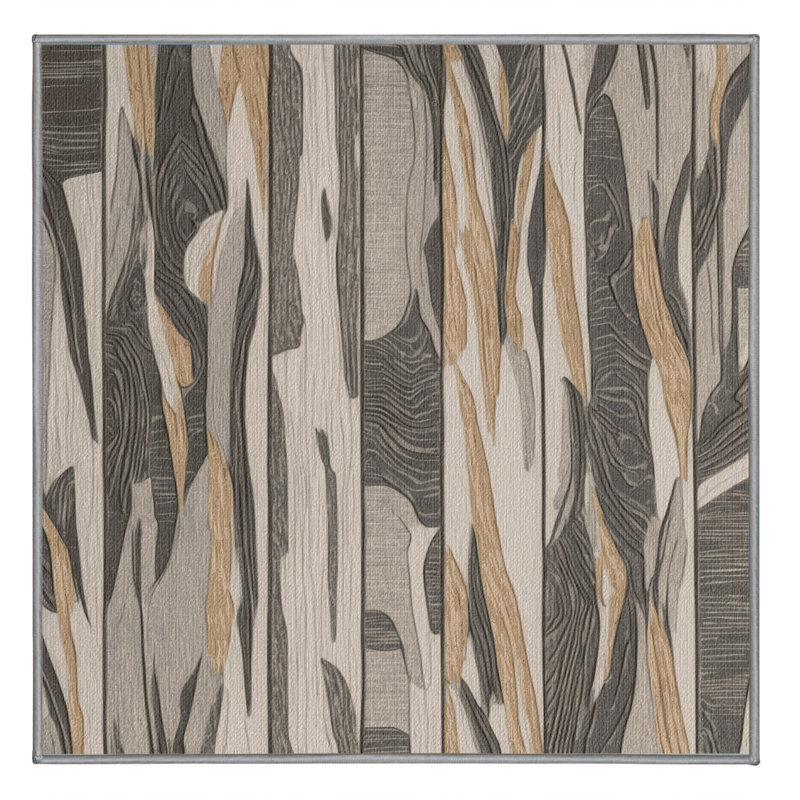 Washable Driftwood Grain Elite Coastal Area Rug, Rectangle 2' x 3'