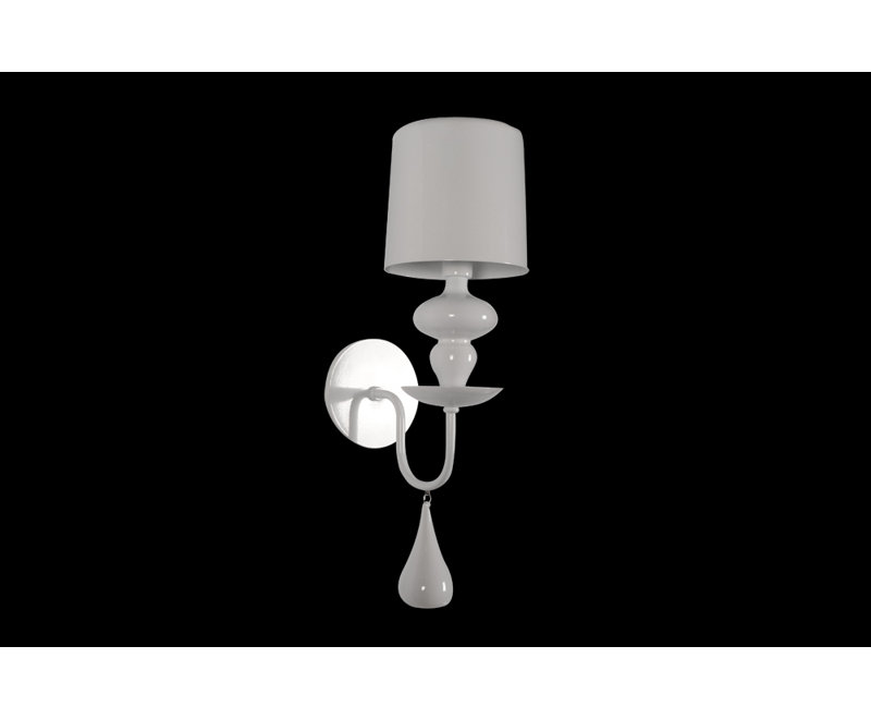 Intense Armed Sconce, White