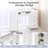 Manicure Table with Removable Panel, Nail Tech Desk with Dust Collector, Drawers & Storage, Nail Station for Salon or Home Studio-1350243555