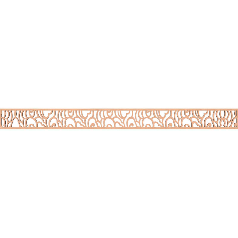 Moulure ajourée en bois d'aulne l 46 3/8 po x H 4 po x T 3/8 po Springfield, Aulne, H 4 po x l 46,375 po x P 0,375 po