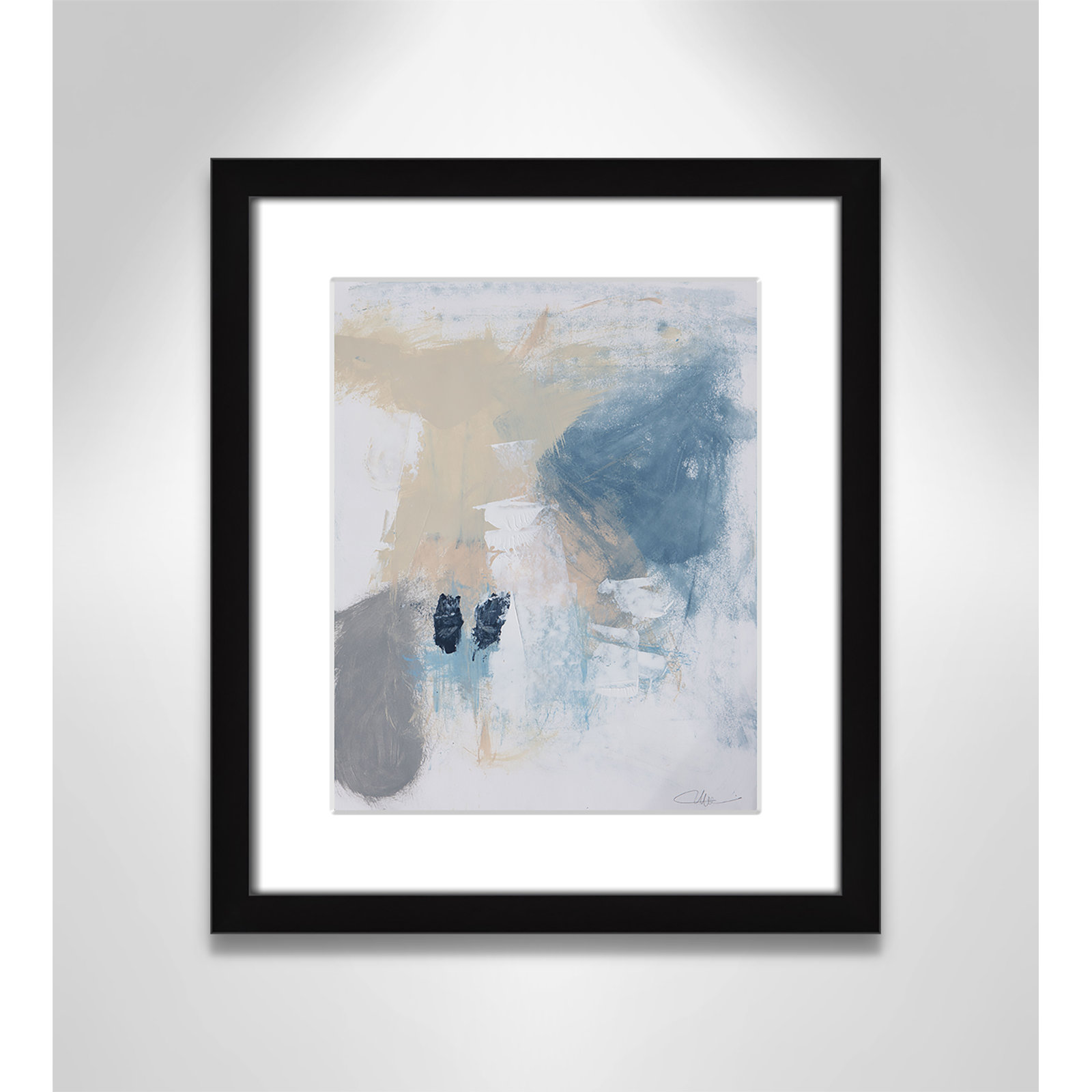 Coastal Carnival Collection "Coastal Carnival II" Print, Black Single Picture Framed Paper, White, 15" H x 13" W x 1.25" D